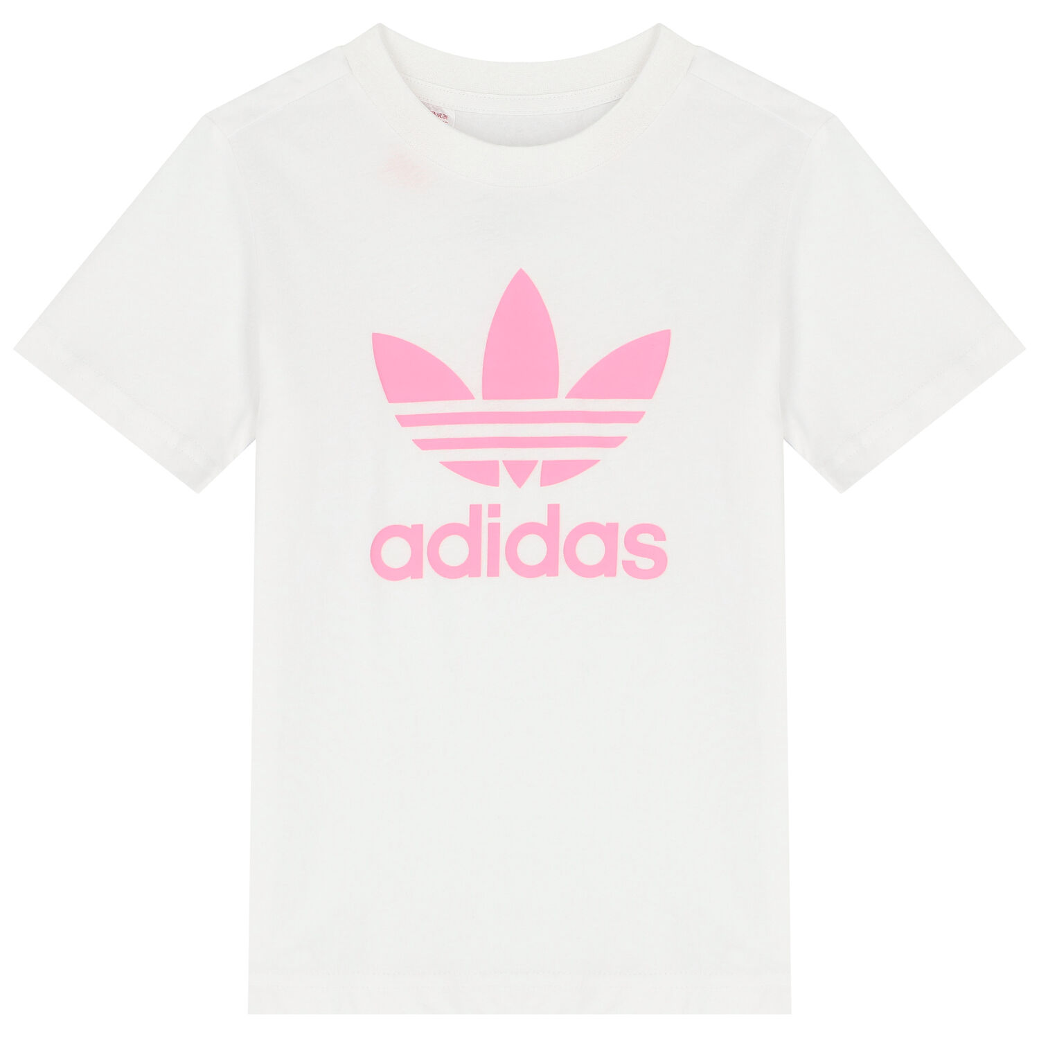 Girls White & Pink Logo Shorts Set, 3, hi-res