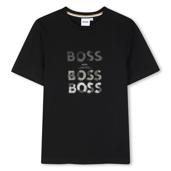 Boys Black Logo T-Shirt