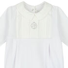 White Logo Babygrow, 1, hi-res