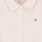 Girls Pink & White Striped Logo Dress, 1, hi-res