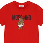 Red Teddy Bear Logo T-Shirt, 4, hi-res