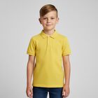 Boys Yellow Logo Polo Shirt, 3, hi-res