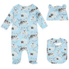 Baby Boys Blue Logo Babygrow Set, 1, hi-res
