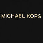 Girls Black Logo Long Sleeve Top, 1, hi-res