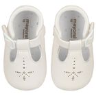 Baby Boys White Pre Walker Shoes, 2, hi-res
