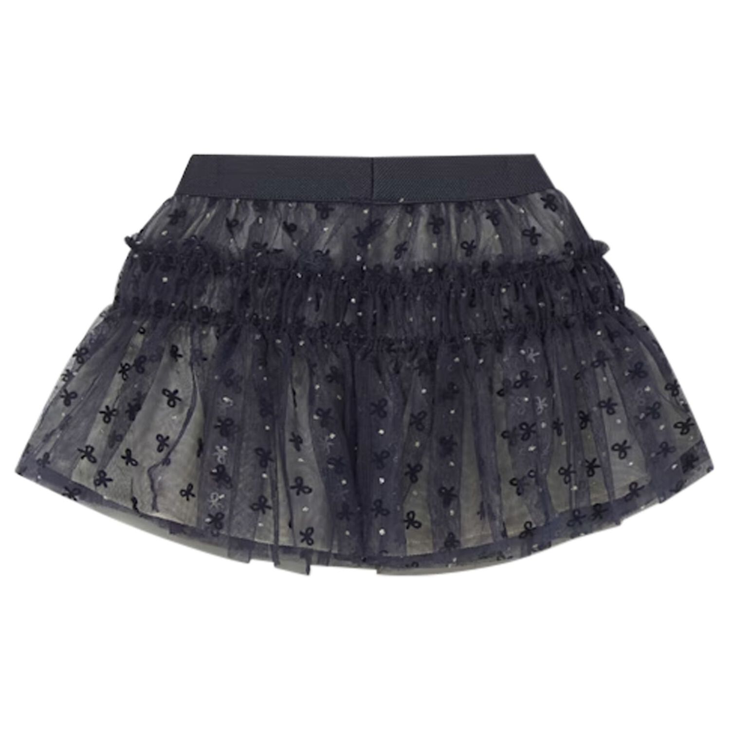 Younger Girls Navy Blue Tulle Skirt, 2, hi-res image number null