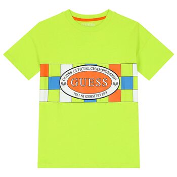 Boys Green Logo T-Shirt