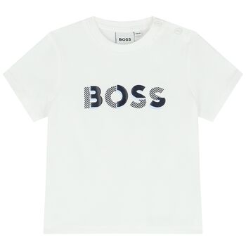 Baby Boys White Logo T-Shirt