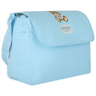 Blue Teddy Bear Logo Baby Changing Bag, 3, hi-res