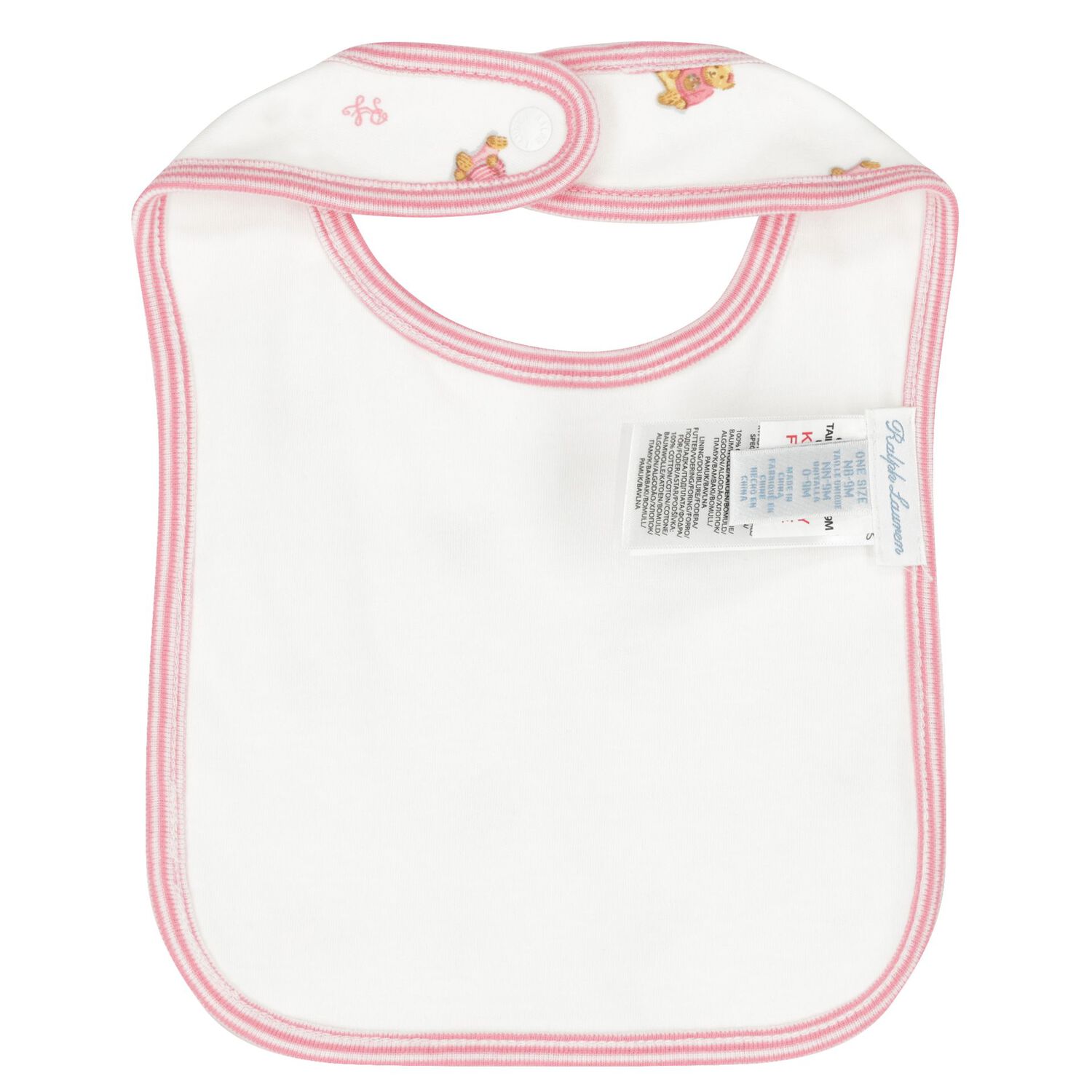 Baby Girls White & Pink Polo Bear Babygrow Gift Set, 1, hi-res