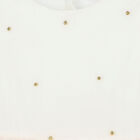 Girls Ivory & Gold Sequin Dress, 1, hi-res