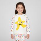 Younger Girls White Stars Joggers, 1, hi-res