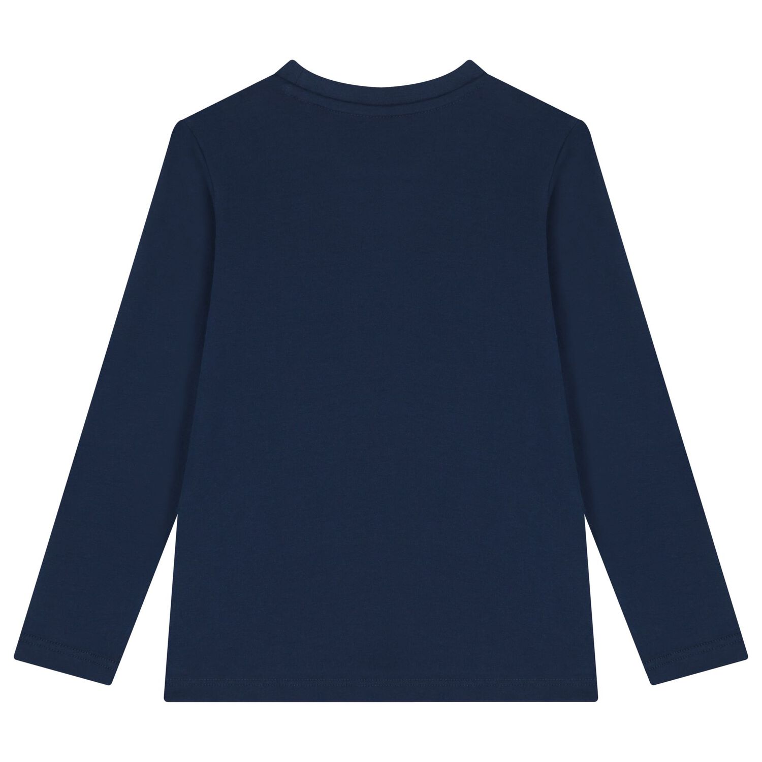 Boys Navy Blue Teddy Bear Long Sleeve Top, 3, hi-res image number null
