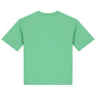 Boys Green Logo T-Shirt, 1, hi-res