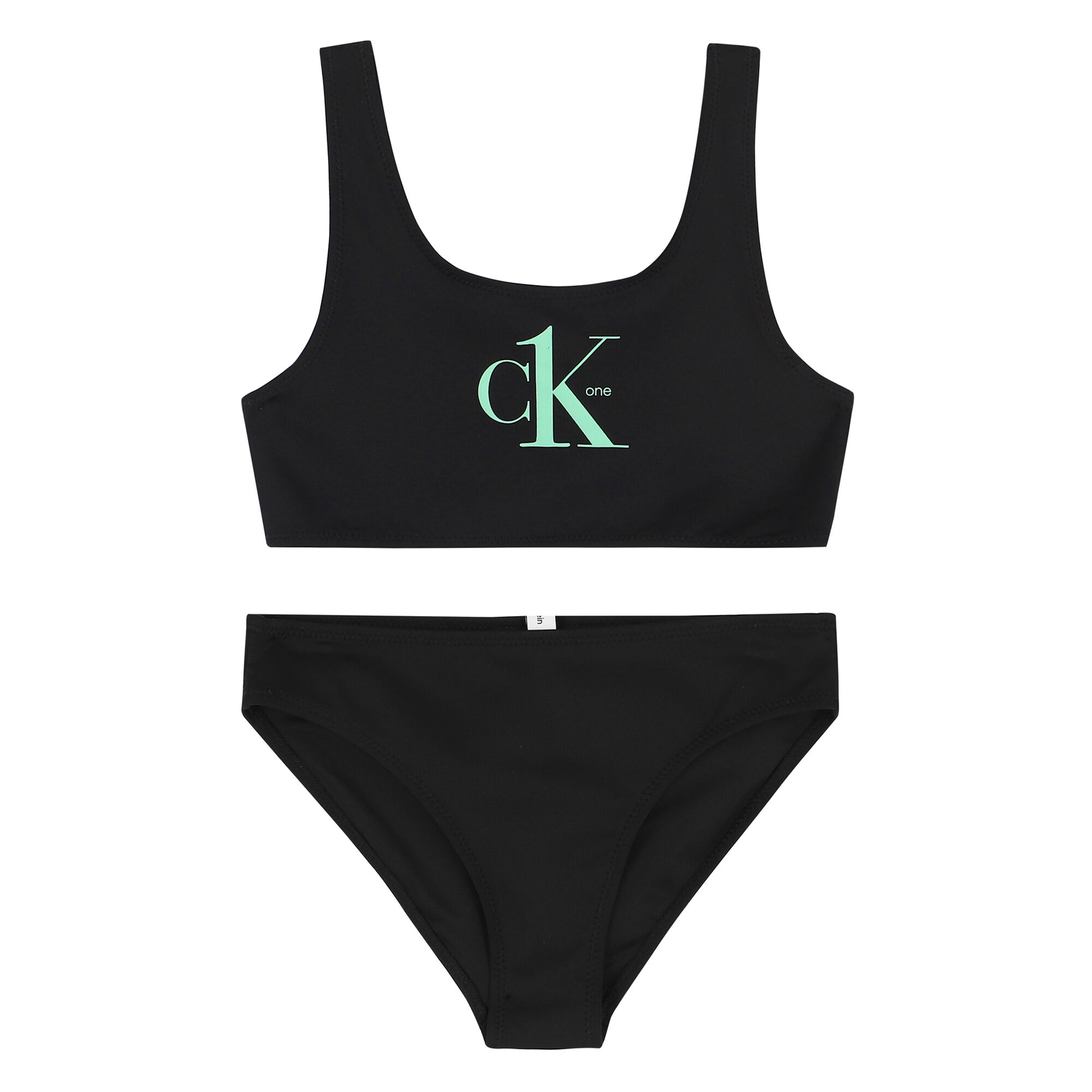 Calvin Klein Girls Black Logo Bikini Junior Couture UK