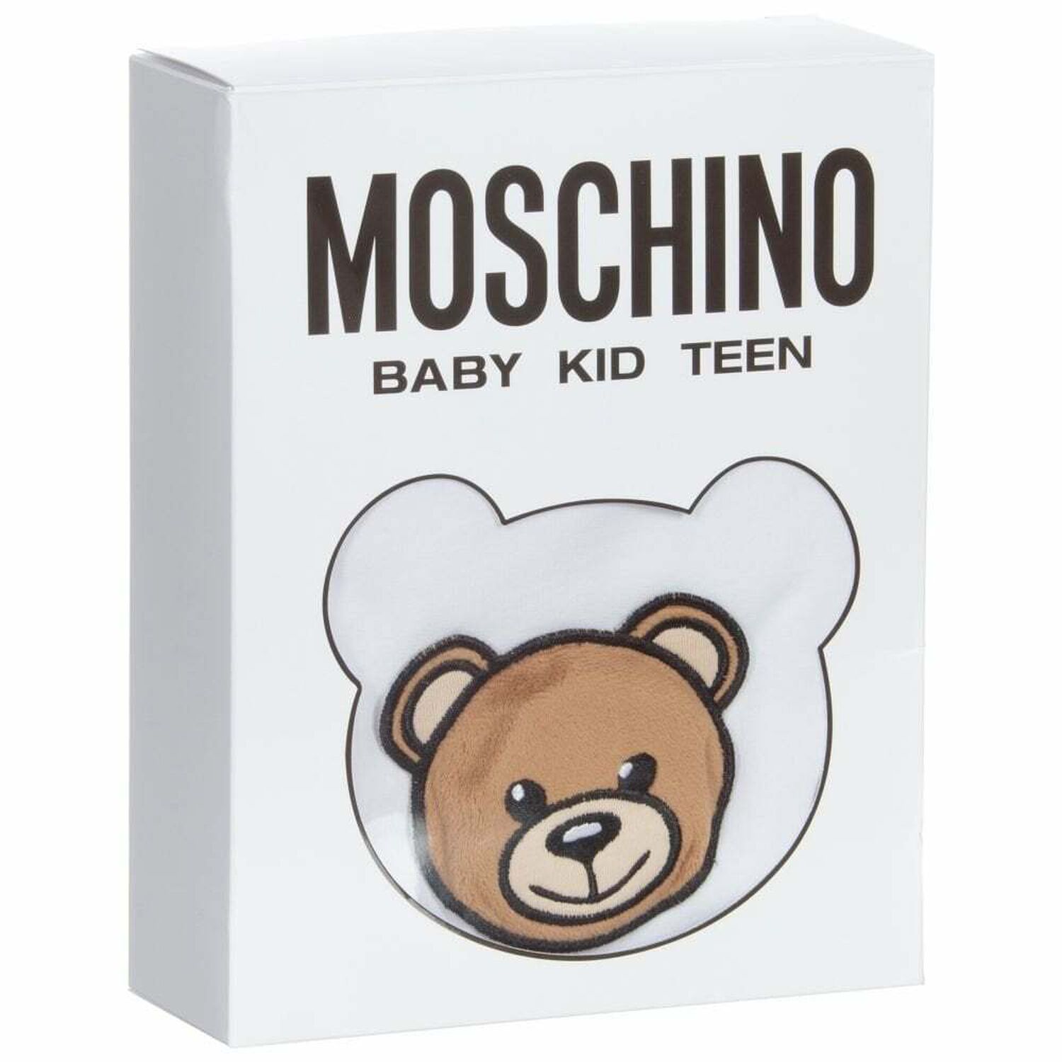 White Squeaky Teddy Logo Babygrow, 1, hi-res image number null