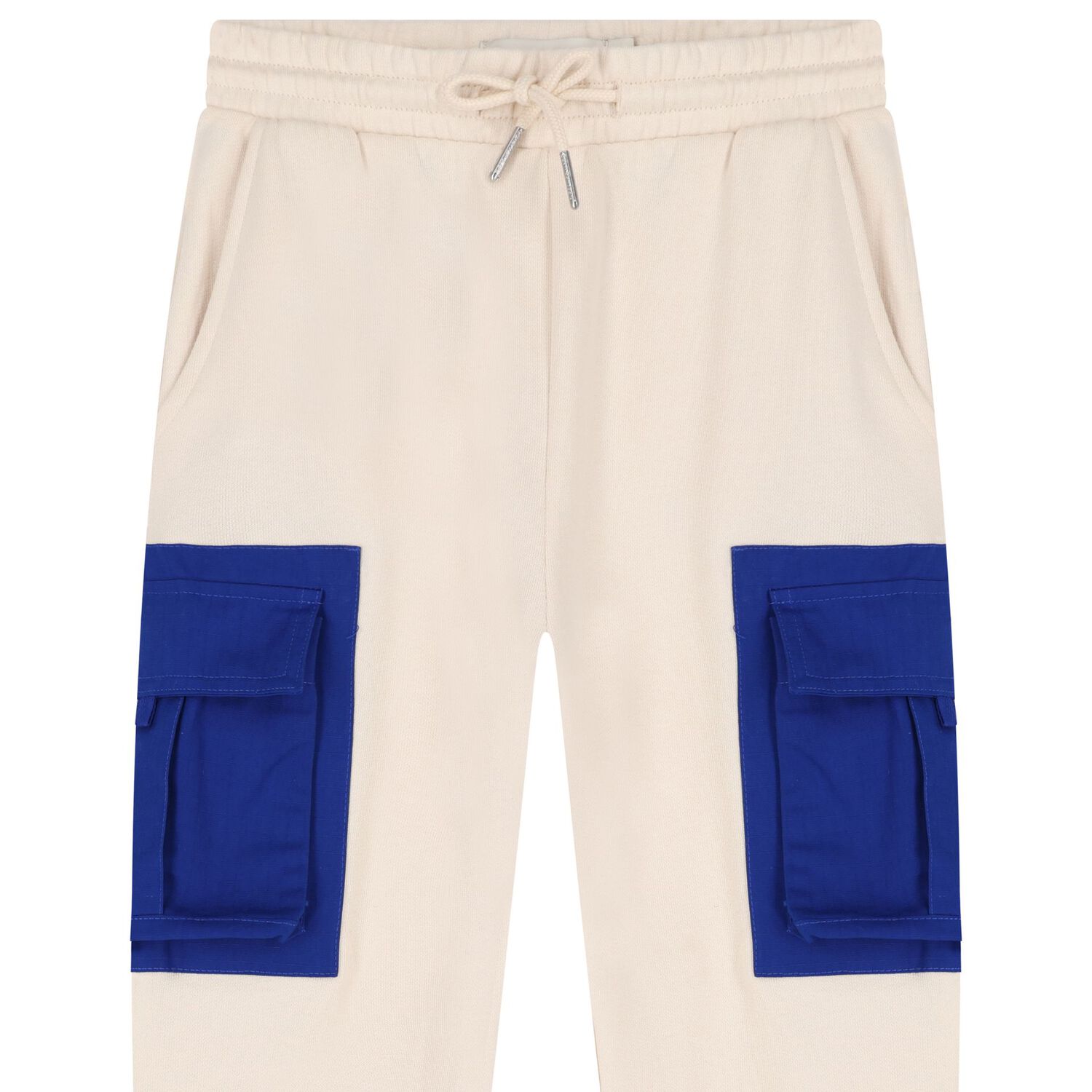 Boys Beige Logo Joggers, 1, hi-res