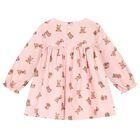 Baby Girls Pink Animals Dress, 1, hi-res