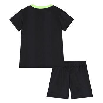 Younger Black Logo Shorts Set