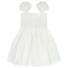 Girls White Flower Dress, 1, hi-res