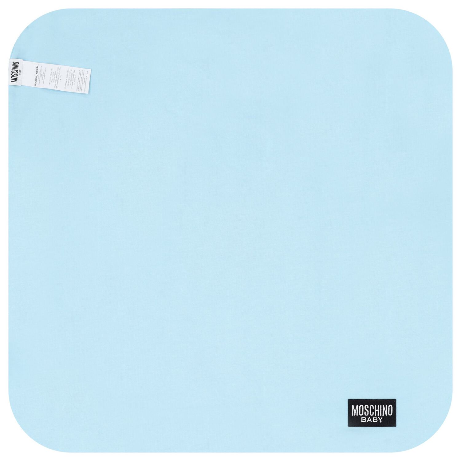 Blue Teddy Bear Logo Baby Blanket, 4, hi-res