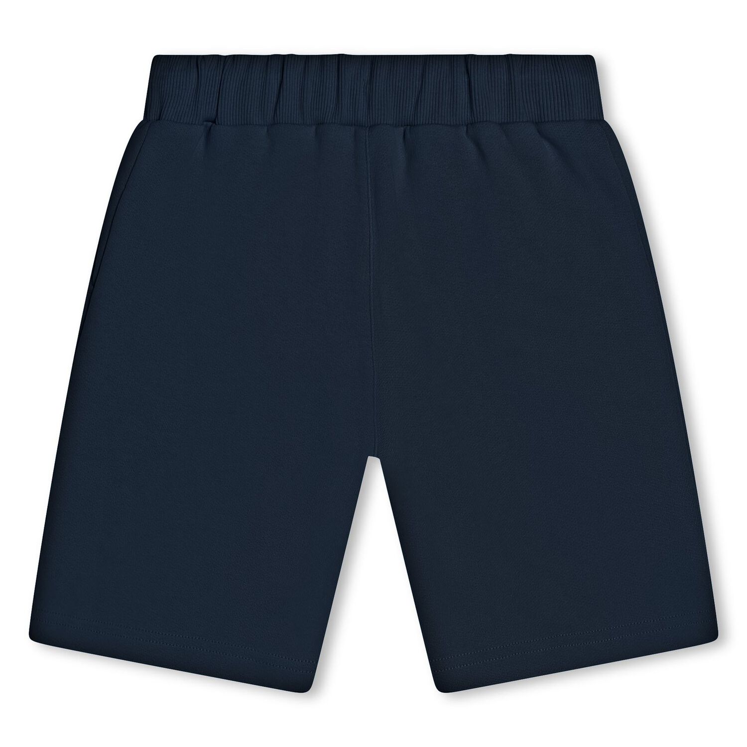 Boys Navy Blue Logo Shorts, 3, hi-res