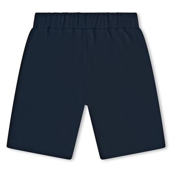 Boys Navy Blue Logo Shorts