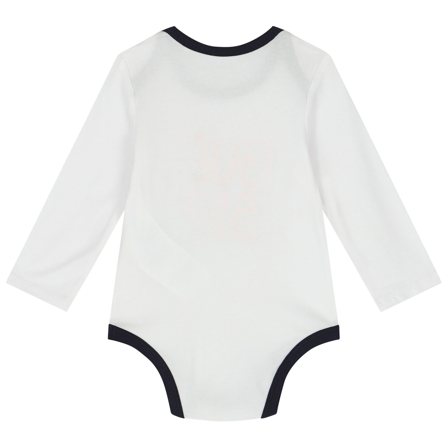Baby Boys White & Navy Blue Logo Bodysuits (3-Pack), 1, hi-res image number null