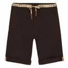 Boys Brown Shorts, 3, hi-res