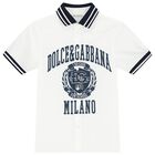 Boys White Varsity Logo Shirt, 1, hi-res