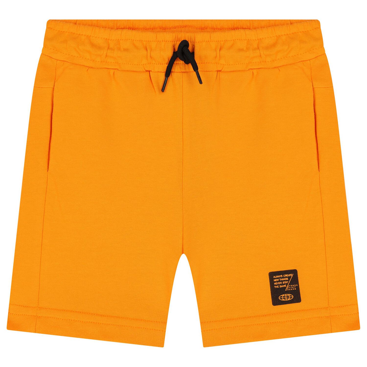 Boys White & Orange Short Set, 1, hi-res
