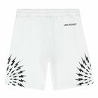Boys White Logo Shorts, 2, hi-res