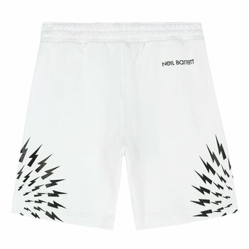 Boys White Logo Shorts