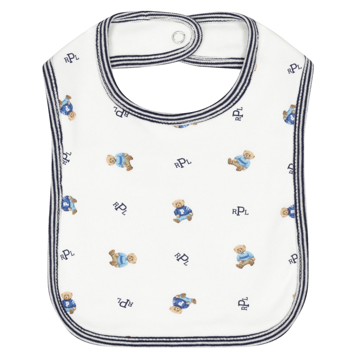 Baby Boys White & Navy Blue Logo Babygrow Gift Set, 1, hi-res