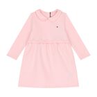 Younger Girls Pink Logo Dress, 2, hi-res