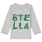 Boys Grey Logo T-Shirt, 1, hi-res