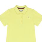 Girls Yellow Logo Polo Dress, 5, hi-res