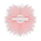 Girls Pink Tulle Flower Hairclip, 1, hi-res