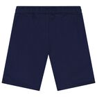 Boys Blue Logo Shorts, 2, hi-res