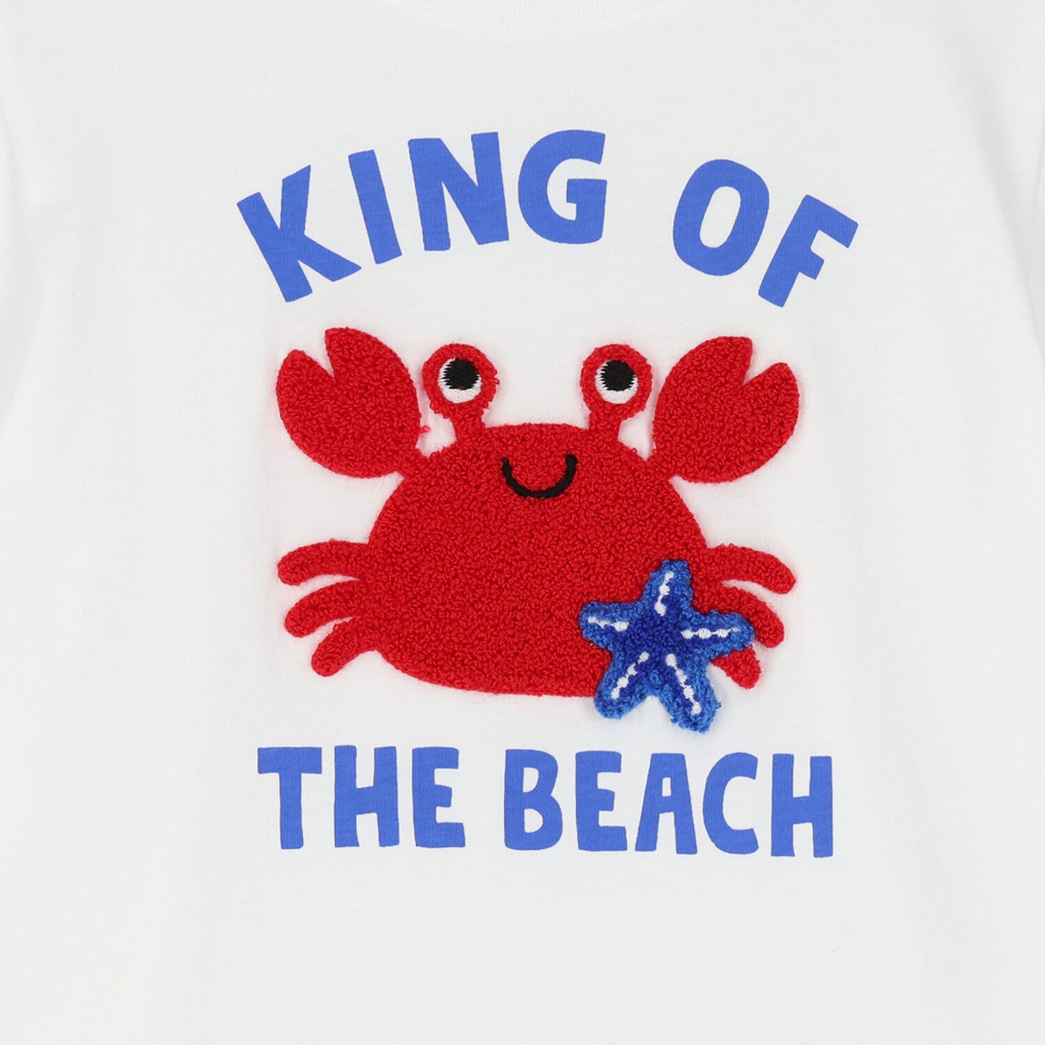 Boys White Crab T-Shirt, 1, hi-res image number null