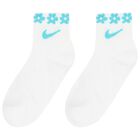 Girls White & Pink Logo Socks ( 6-Pack ), 1, hi-res