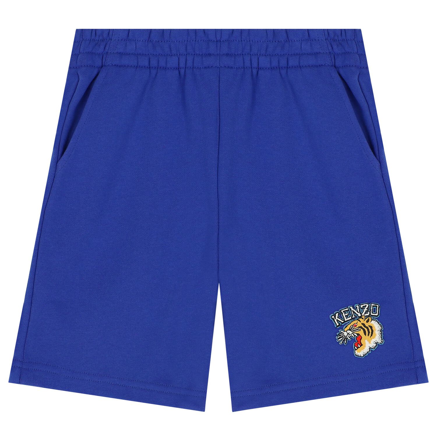 Boys Blue Varsity Tiger Shorts, 1, hi-res image number null