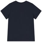 Boys Navy Blue Dog Logo T-Shirt, 2, hi-res