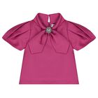 Girls Purple Satin Top, 1, hi-res