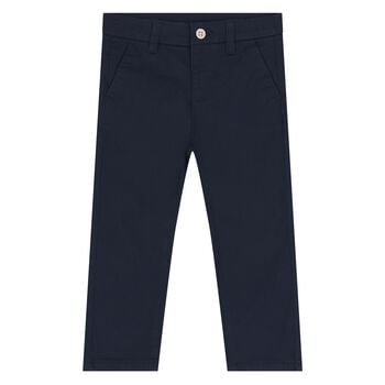 Younger Boys Navy Blue Chino Trousers