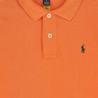 Boys Orange Logo Polo Shirt, 1, hi-res