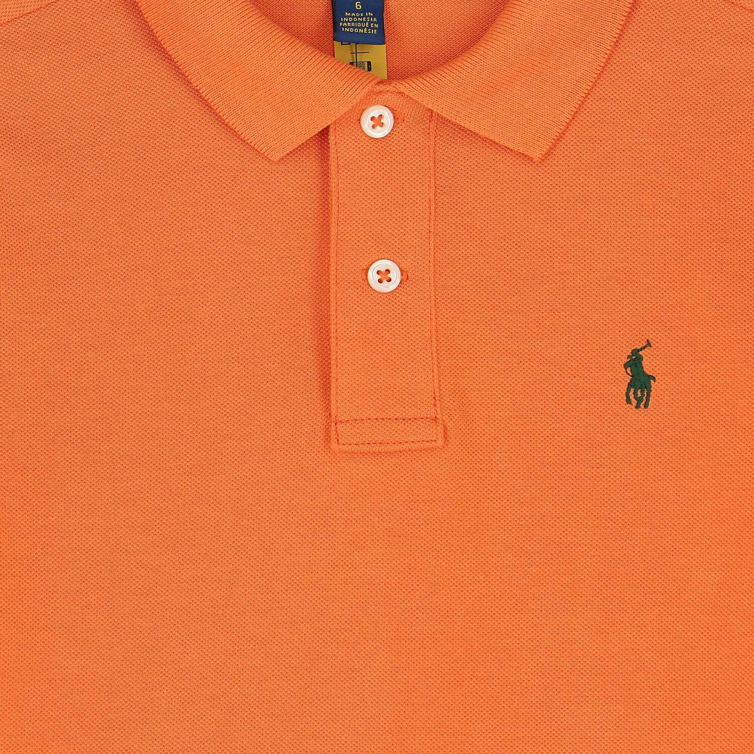 Boys Orange Logo Polo Shirt, 1, hi-res image number null