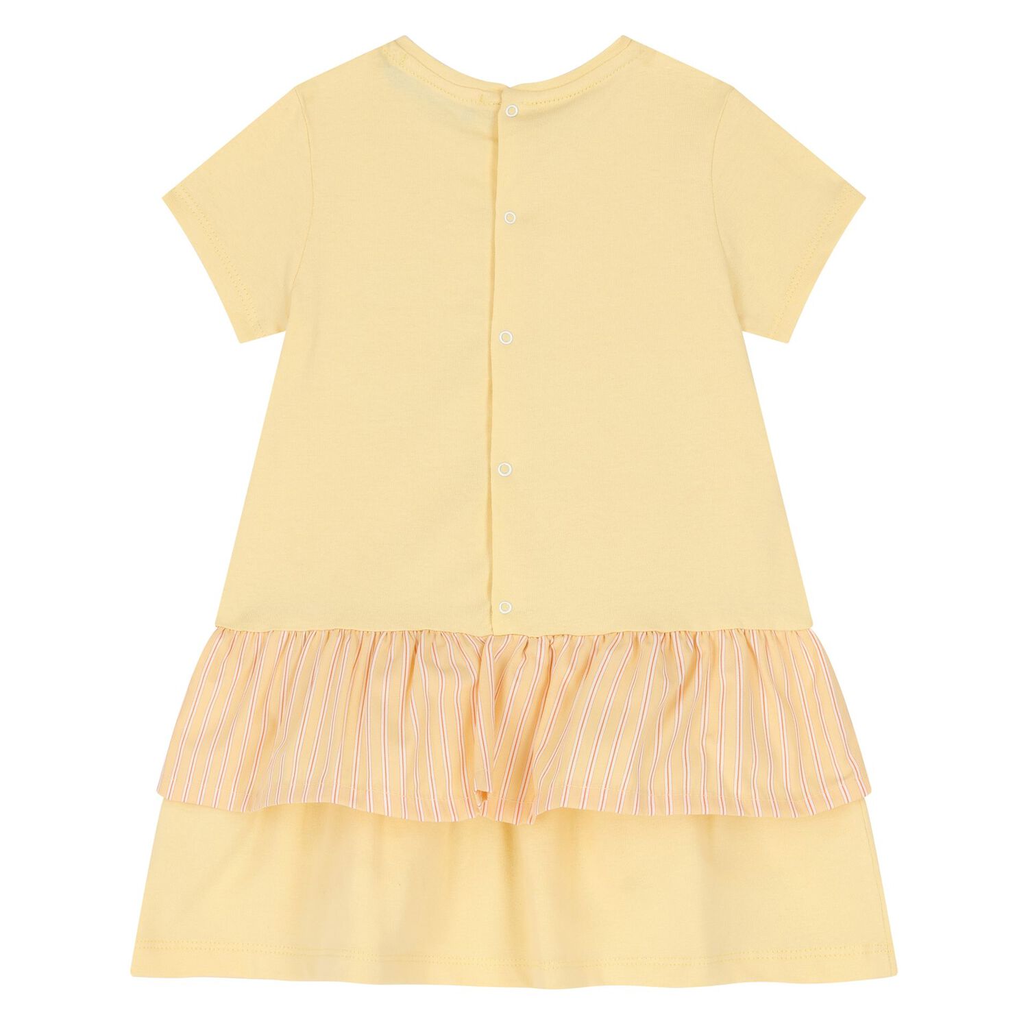 Younger Girls Yellow Bag Logo Dress, 1, hi-res