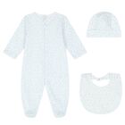 Baby Boys White and Blue Stars Babygrow Gift Set, 2, hi-res