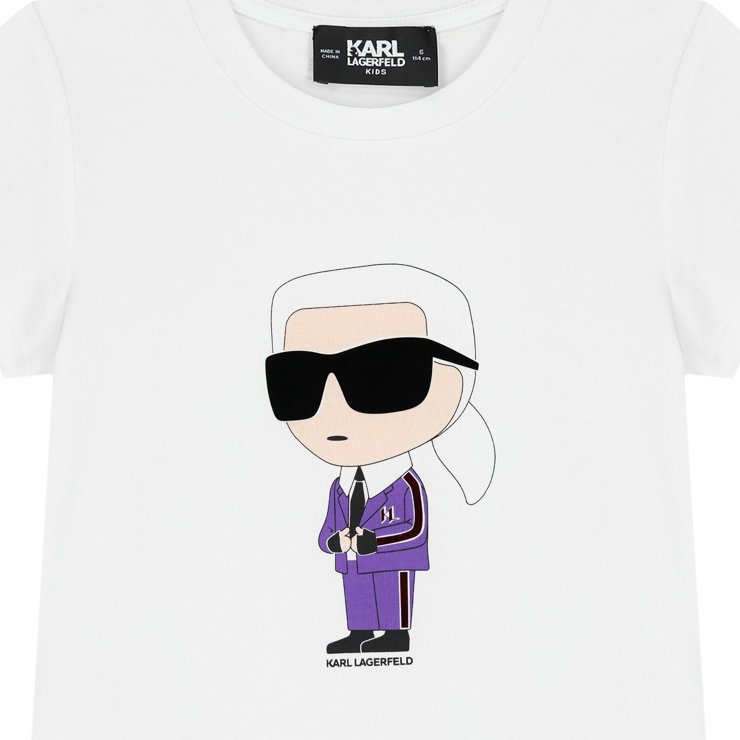 Girls White Ikonik Logo T-Shirt, 2, hi-res image number null